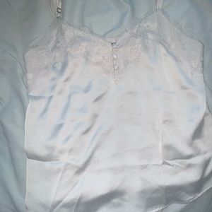 Abercrombie and Fitch Silk Lace Trim Camisole